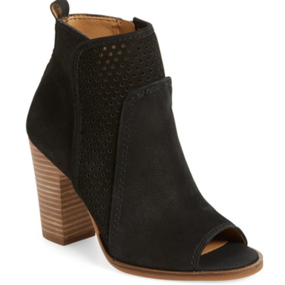 *LAST DAY*Lucky Brand Lakmeh Peep Toe Booties NWOT - Picture 2 of 8